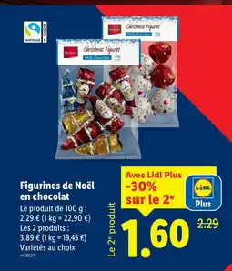 Lidl Favorina christmas figures milk chocolate offre
