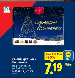 Lidl Favorina plateau expressions gourmandes offre