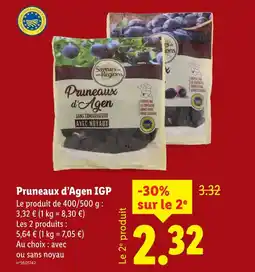 Lidl Saveurs de nos régions pruneaux d'agen igp offre