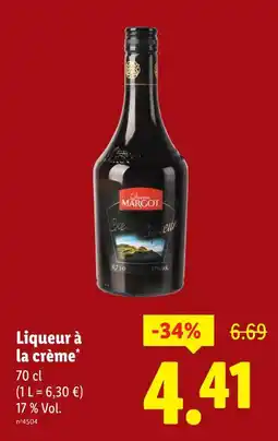 Lidl Liqueur à la crème offre