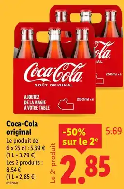 Lidl Coca-cola original offre