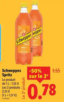 Lidl S schweppes spritz offre