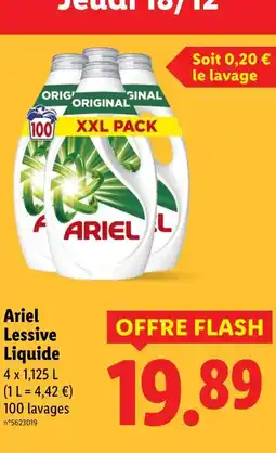 Lidl Ariel lessive liquide offre