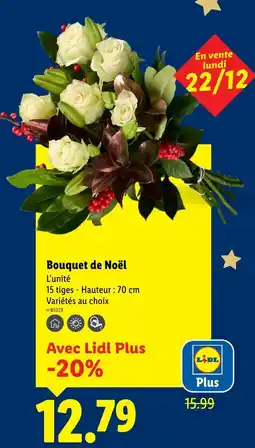 Lidl Bouquet de noël offre