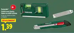 Lidl Parkside cutter avec lames, lames ou mini-niveau offre