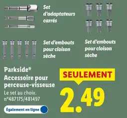 Lidl Parkside accessoire pour perceuse-visseuse offre