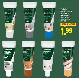 Lidl Parkside mastic, enduit, peinture ou rénovateur pour joints offre