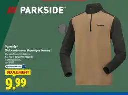 Lidl Parkside pull camionneur thermique homme offre
