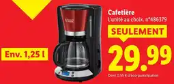 Lidl Russell hobbs cafetière offre