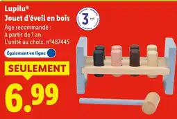Lidl Lupilu jouet d’éveil en bois offre