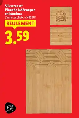 Lidl Silvercrest planche à découper en bambou offre