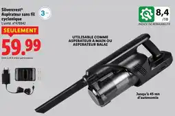 Lidl Silvercrest aspirateur sans fil cyclonique offre