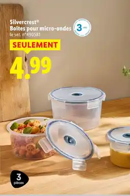 Lidl Silvercrest boîtes pour micro-ondes offre
