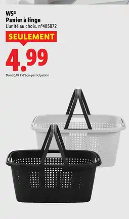 Lidl W5 panier à linge offre