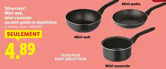 Lidl Silvercrest mini-wok, mini-casserole ou mini-poêle en aluminium offre