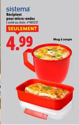 Lidl Sistema récipient pour micro-ondes offre