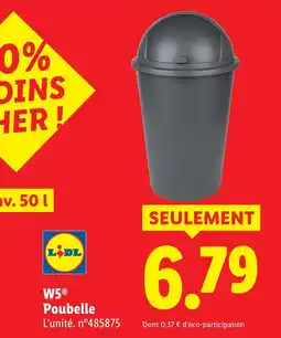 Lidl W5 poubelle offre