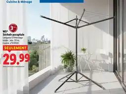 Lidl W5 séchoir parapluie offre