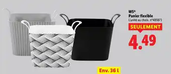 Lidl W5 panier flexible offre