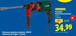 Lidl Parkside perforateur burineur offre