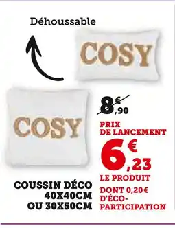 Super U Coussin déco offre