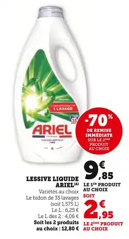 Super U Ariel lessive liquide offre
