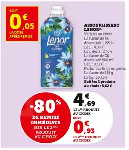 Super U Lenor assouplissant offre