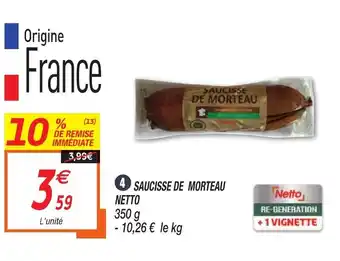 Netto Saucisse de Morteau offre