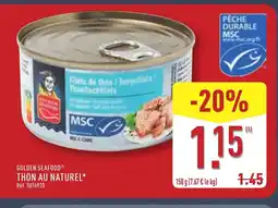 ALDI GOLDEN SEAFOOD Thon au naturel offre
