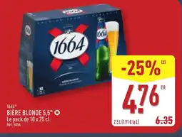 ALDI 1664 gBière blonde 5,5° offre