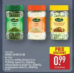 ALDI PORTLAND Herbes en bocal offre