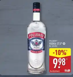 ALDI POLIAKOV Vodka 37,5° offre