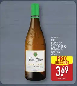 ALDI JEAN GINER Igp pays d'oc sauvignon offre