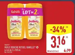 ALDI TAHITI Huile douche rituel vanille offre