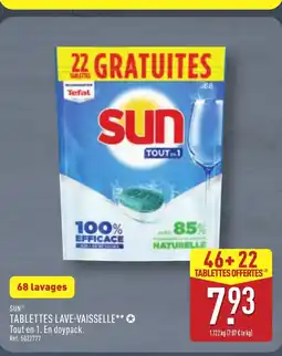 ALDI SUN Tablettes lave-vaisselle offre