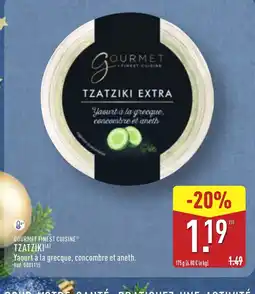 ALDI GOURMET FINEST CUISINE Tzatziki offre
