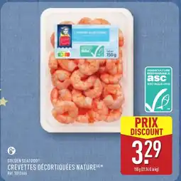 ALDI GOLDEN SEAFOOD Crevettes décortiquées nature offre