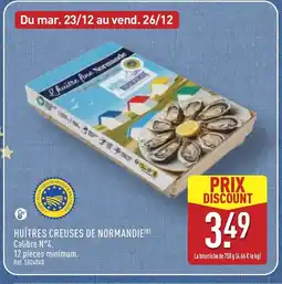 ALDI Huîtres creuses de normandie offre