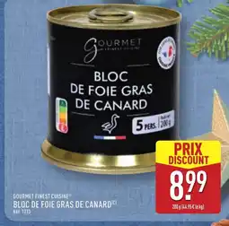 ALDI GOURMET FINEST CUISINE Bloc de foie gras de canard offre