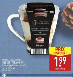 ALDI GOURMET FINEST CUISINE Dessert tiramisu offre