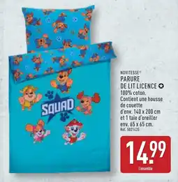 ALDI NOVITESSE Parure de lit licence offre