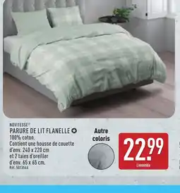 ALDI NOVITESSE Parure de lit flanelle offre