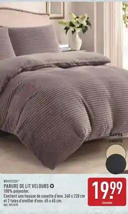ALDI NOVITESSE Parure de lit velours offre