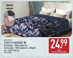 ALDI NOVITESSE Couette imprimée offre