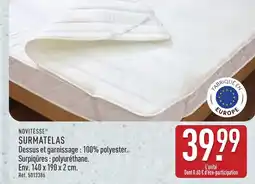 ALDI NOVITESSE Surmatelas offre