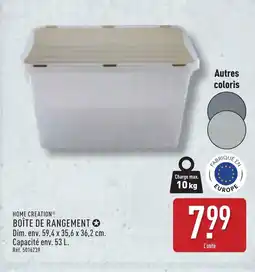 ALDI HOME CREATION Boîte de rangement offre