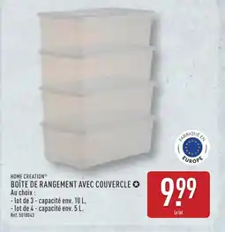 ALDI HOME CREATION Boîte de rangement avec couvercle offre