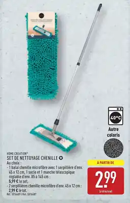 ALDI HOME CREATION Set de nettoyage chenille offre