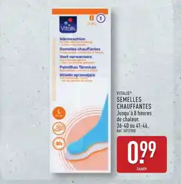 ALDI VITALIS Semelles chauffantes offre