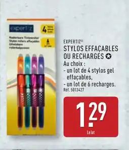 ALDI Stylos effacables ou recharges offre